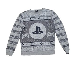 Playstation ps3 gray sweater size medium